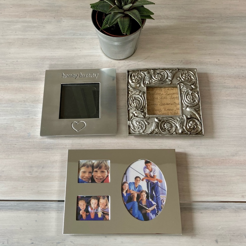 Silver Photo Frame Bundle: 3 frames. - Picture 2 of 6